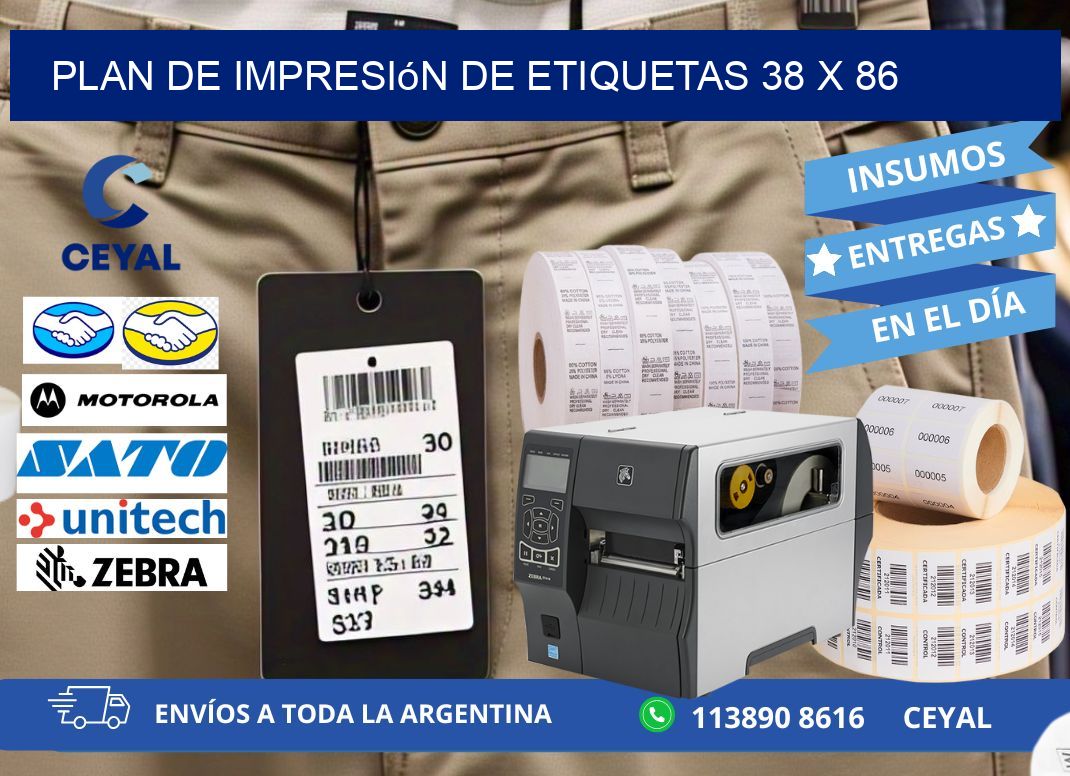 plan de impresión de etiquetas 38 x 86