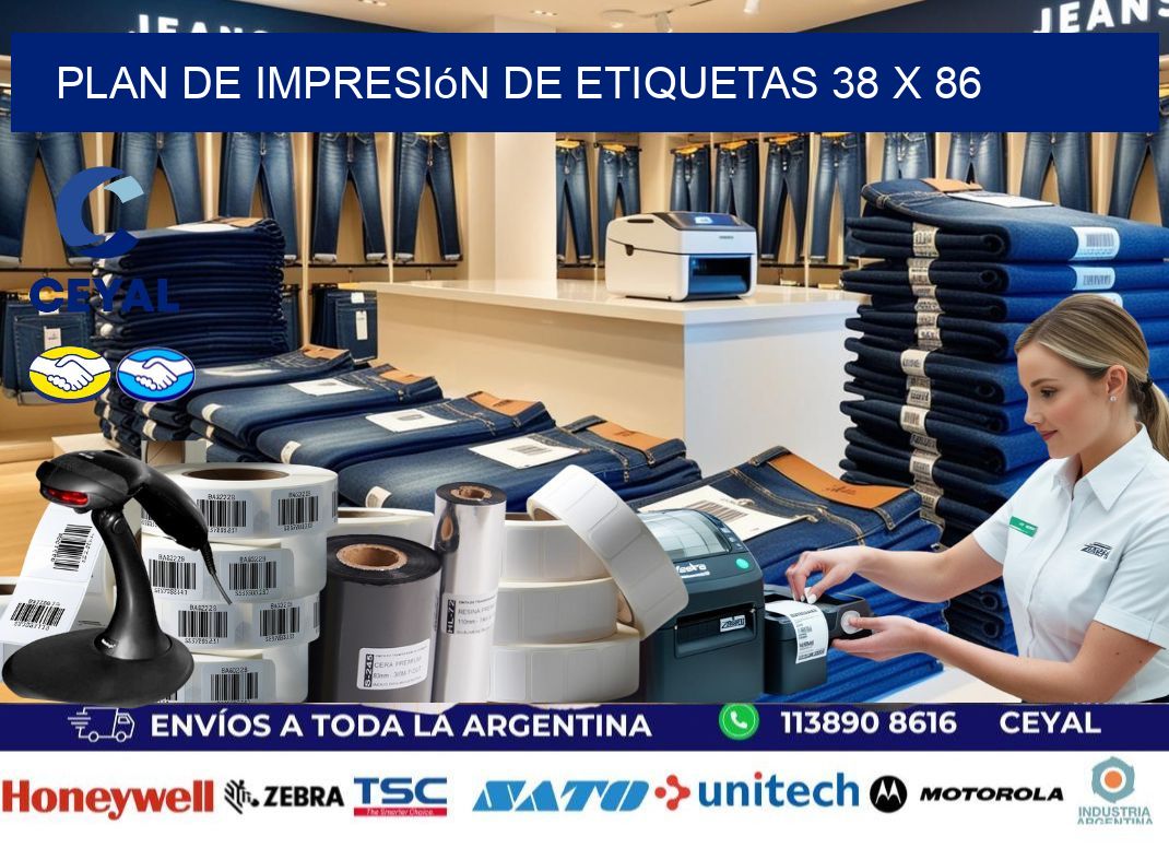 plan de impresión de etiquetas 38 x 86
