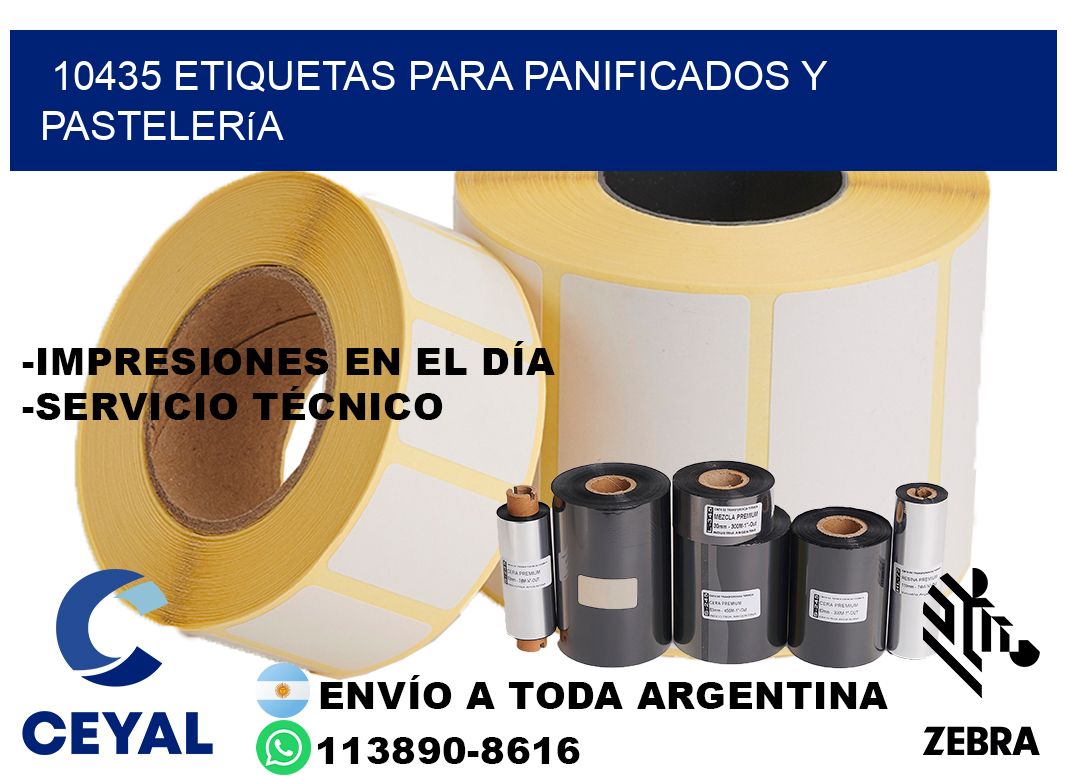 10435 Etiquetas para panificados y pastelería