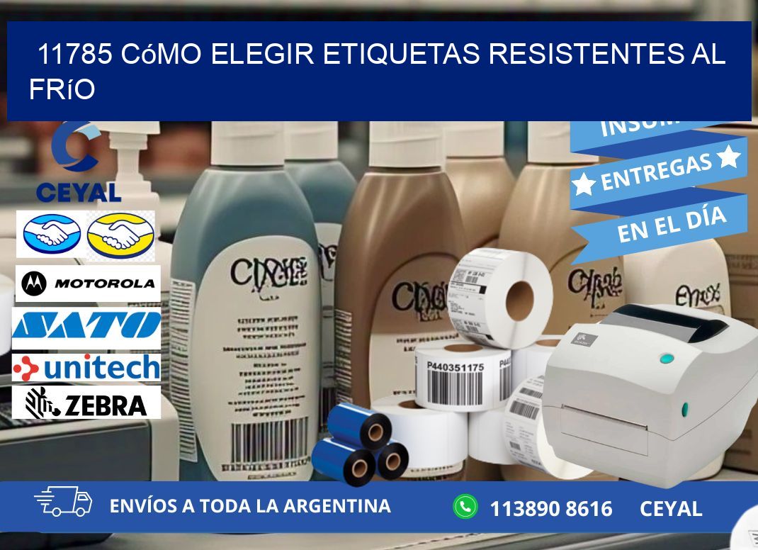 11785 cómo elegir etiquetas resistentes al frío