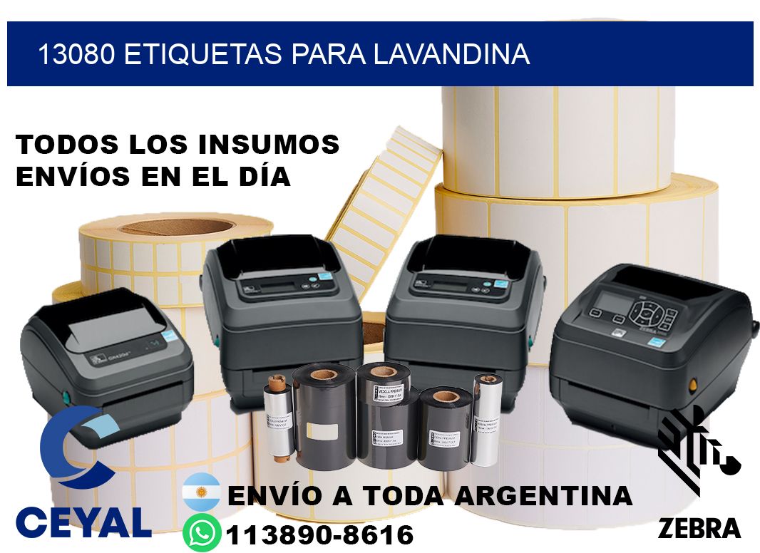 13080 Etiquetas para lavandina
