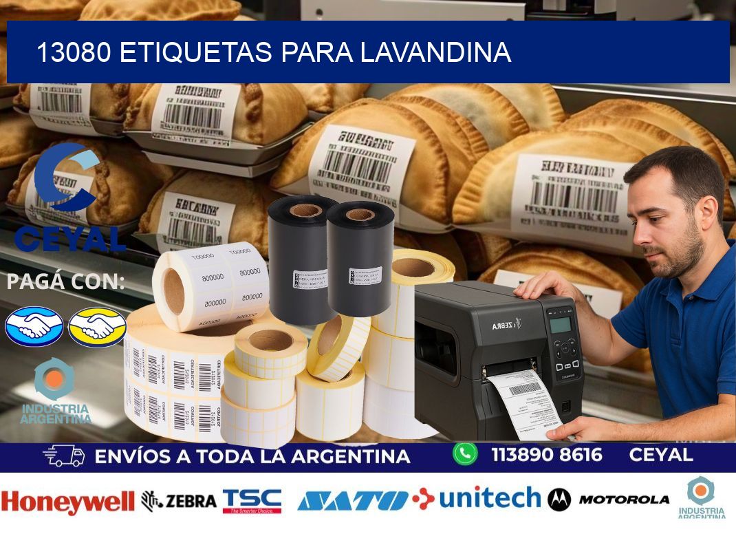 13080 Etiquetas para lavandina