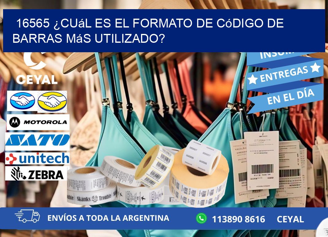 16565 ¿Cuál es el formato de código de barras más utilizado?