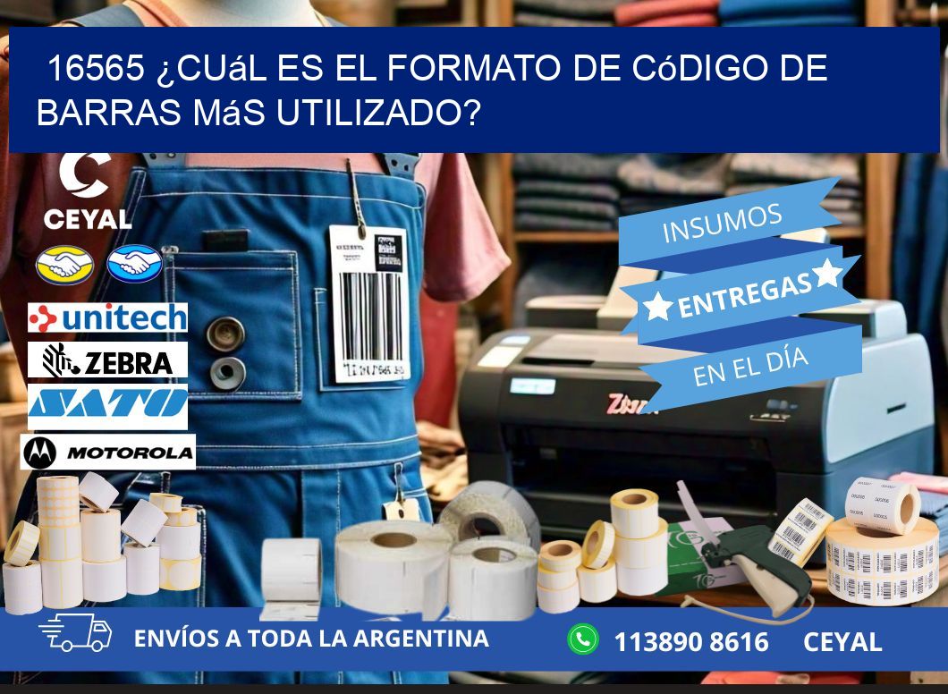 16565 ¿Cuál es el formato de código de barras más utilizado?
