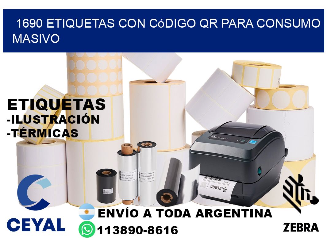 1690 Etiquetas con código QR para consumo masivo