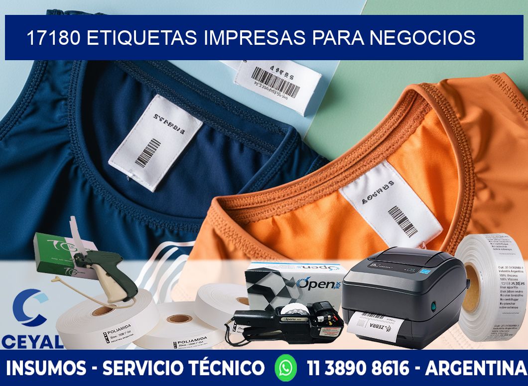 17180 etiquetas impresas para negocios