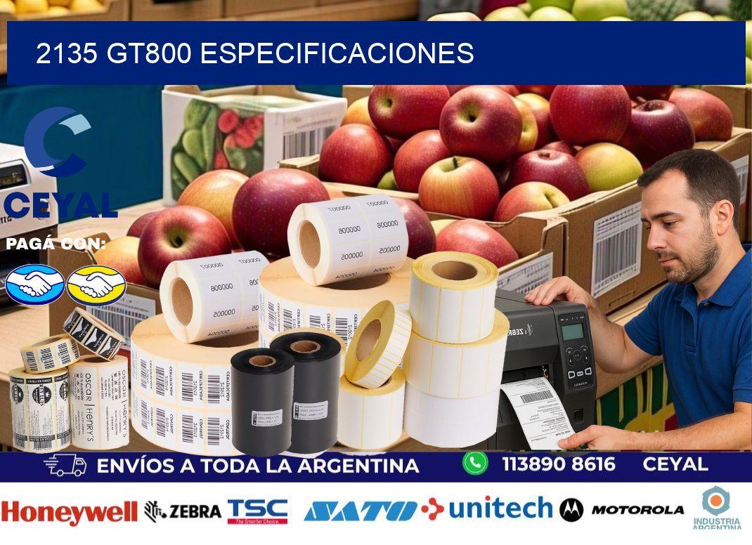 2135 GT800 especificaciones