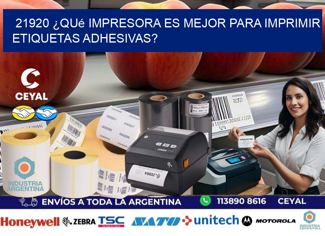 21920 ¿Qué impresora es mejor para imprimir etiquetas adhesivas?