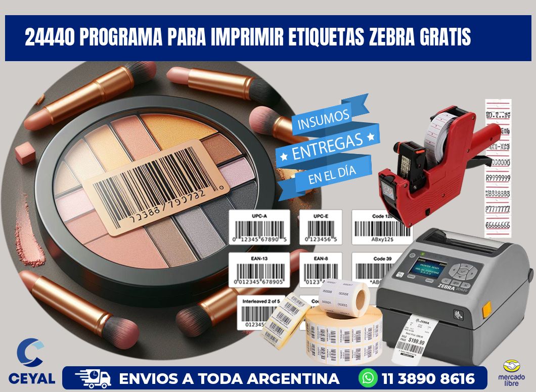24440 Programa para imprimir etiquetas Zebra gratis
