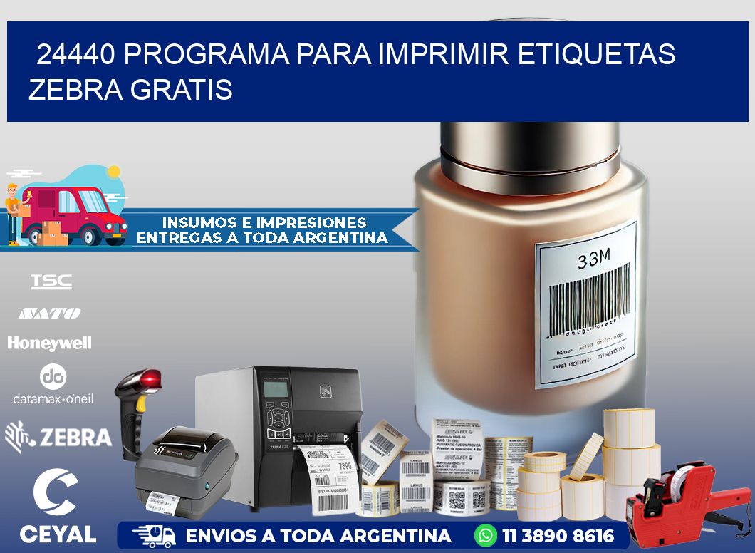24440 Programa para imprimir etiquetas Zebra gratis