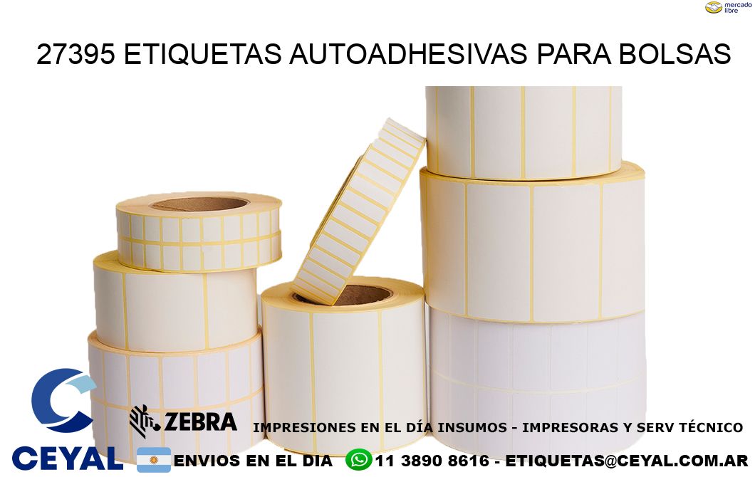 27395 etiquetas autoadhesivas para bolsas