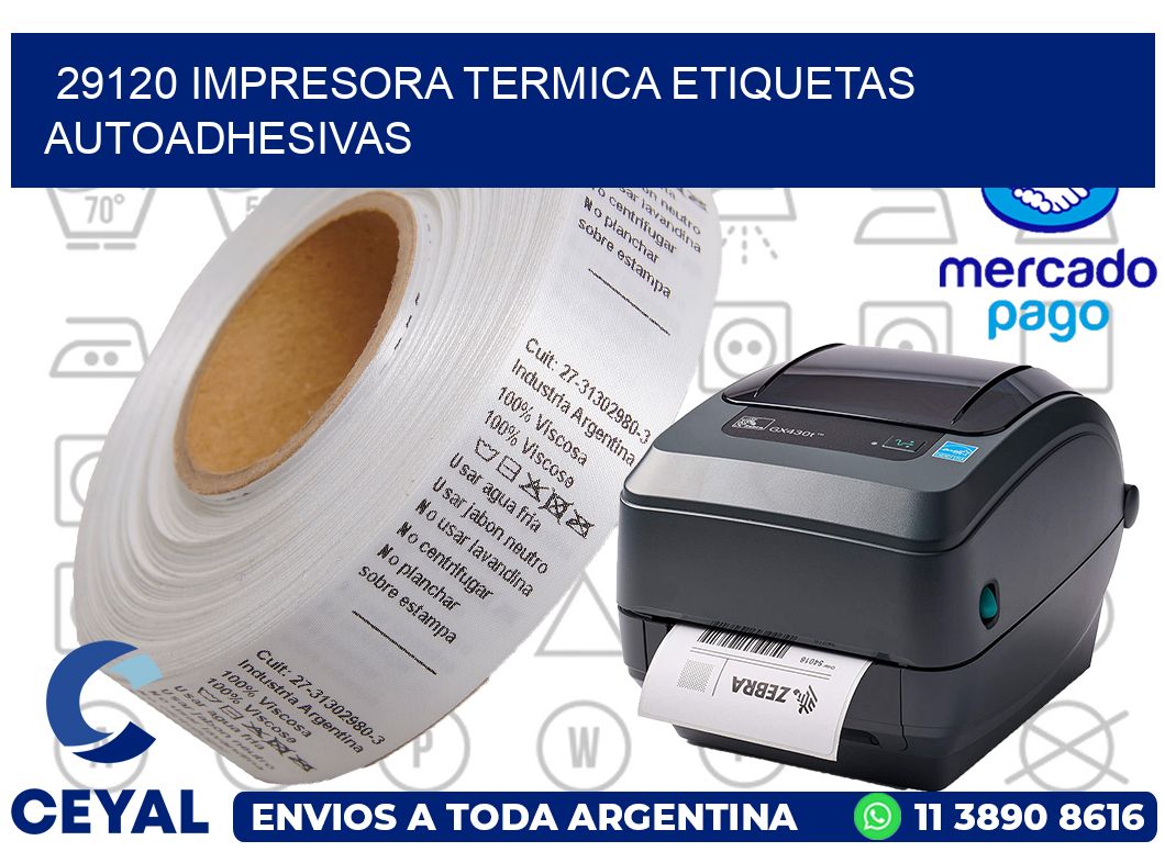29120 Impresora termica etiquetas autoadhesivas
