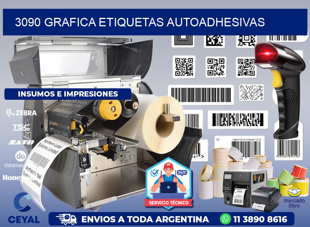3090 Grafica etiquetas autoadhesivas