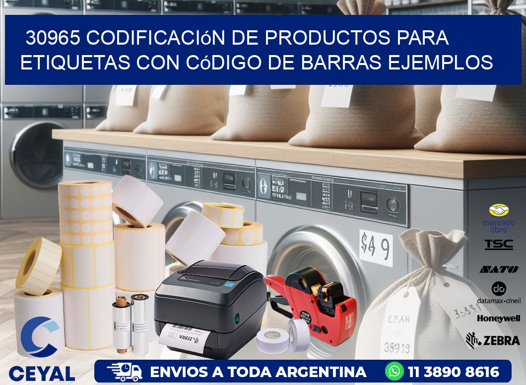 30965 Codificación de productos para etiquetas con código de barras ...