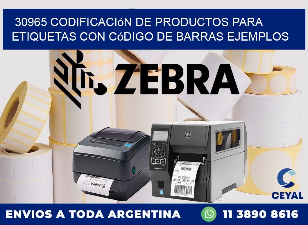 30965 Codificación de productos para etiquetas con código de barras ...
