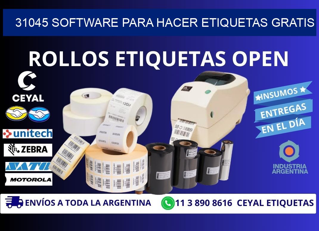 31045 Software para hacer etiquetas gratis
