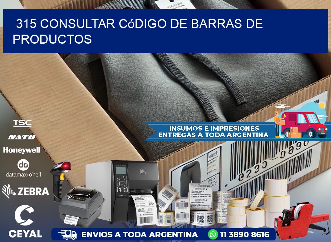 315 Consultar código de barras de productos