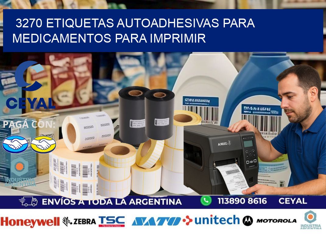 3270 Etiquetas autoadhesivas para medicamentos para imprimir