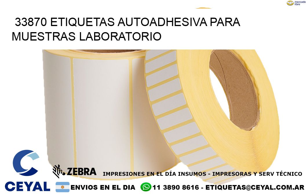 33870 etiquetas autoadhesiva para muestras laboratorio
