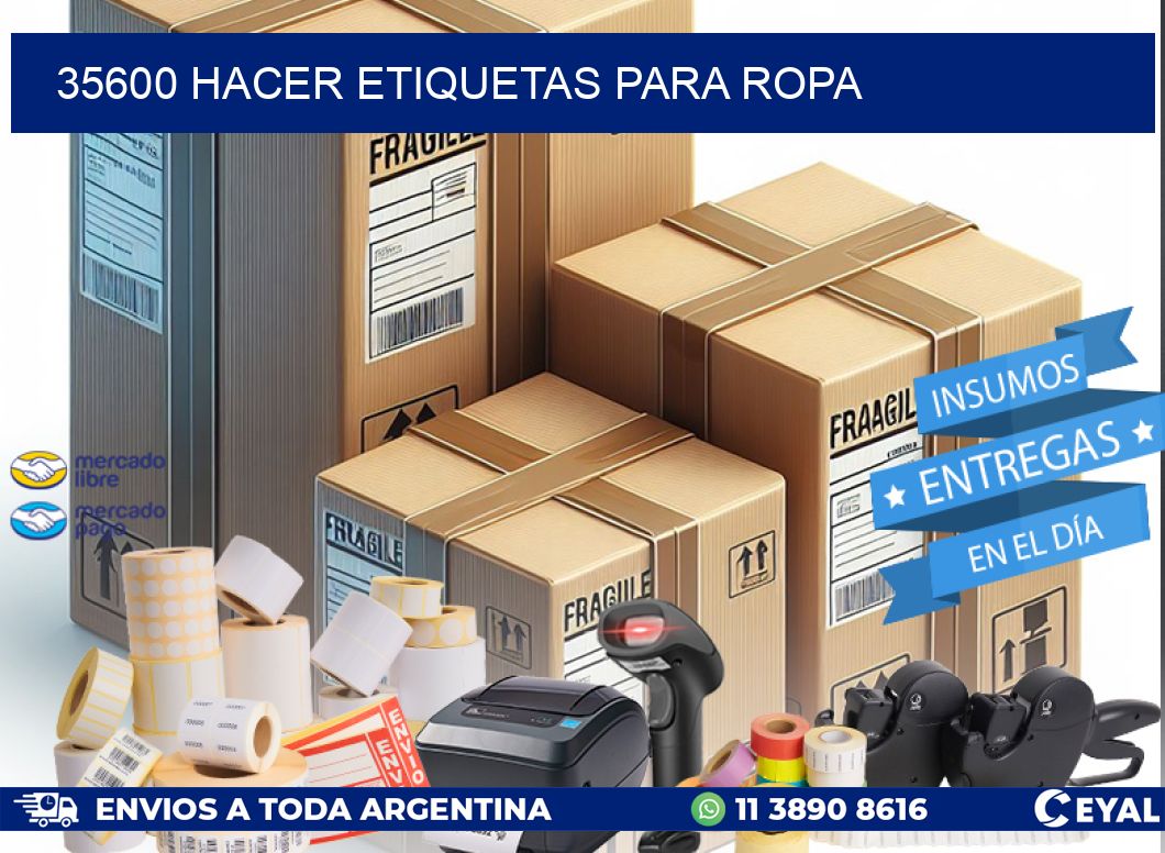 35600 Hacer etiquetas para ropa