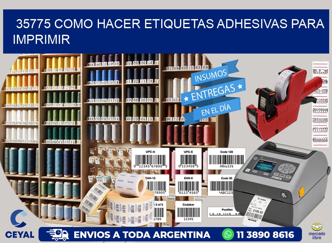 35775 Como hacer etiquetas adhesivas para imprimir