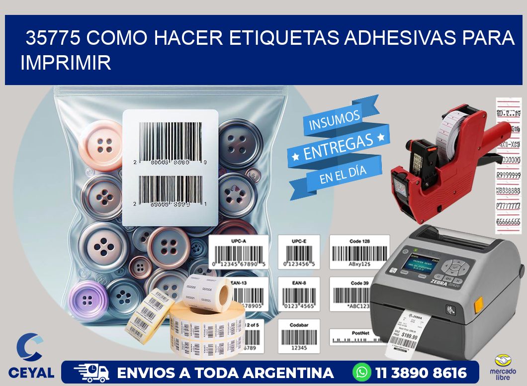 35775 Como hacer etiquetas adhesivas para imprimir