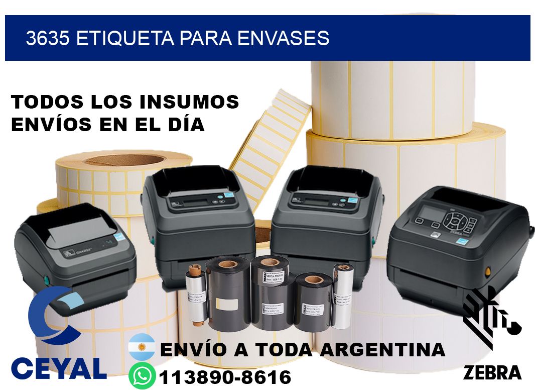 3635 Etiqueta para envases