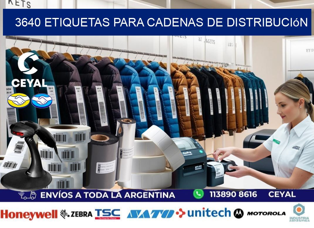 3640 Etiquetas para cadenas de distribución