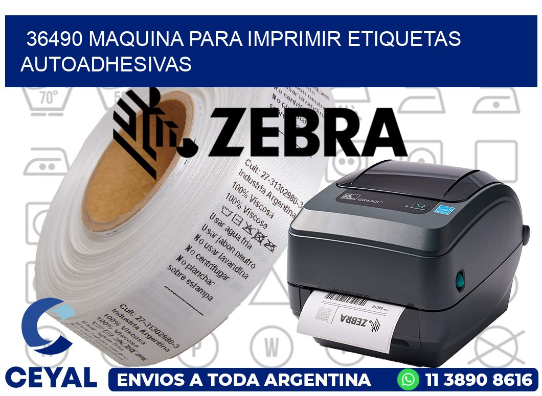 36490 maquina para imprimir etiquetas autoadhesivas