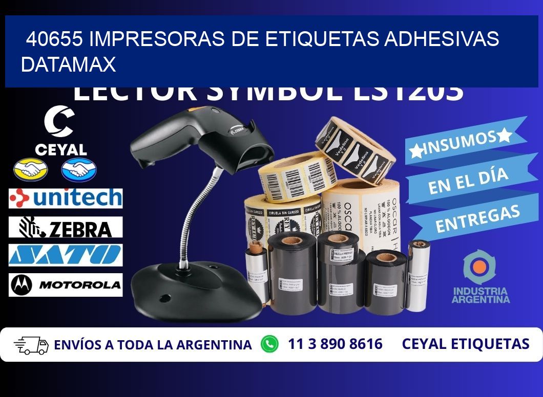 40655 impresoras de etiquetas adhesivas datamax