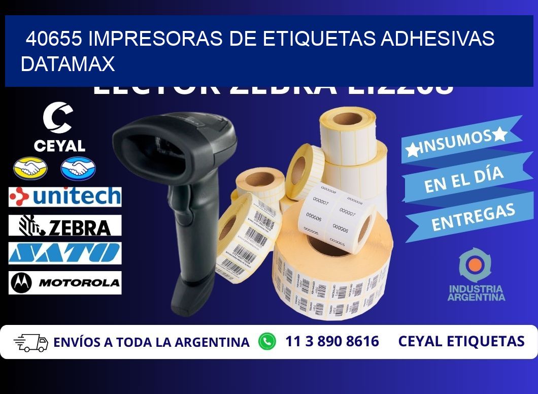 40655 impresoras de etiquetas adhesivas datamax