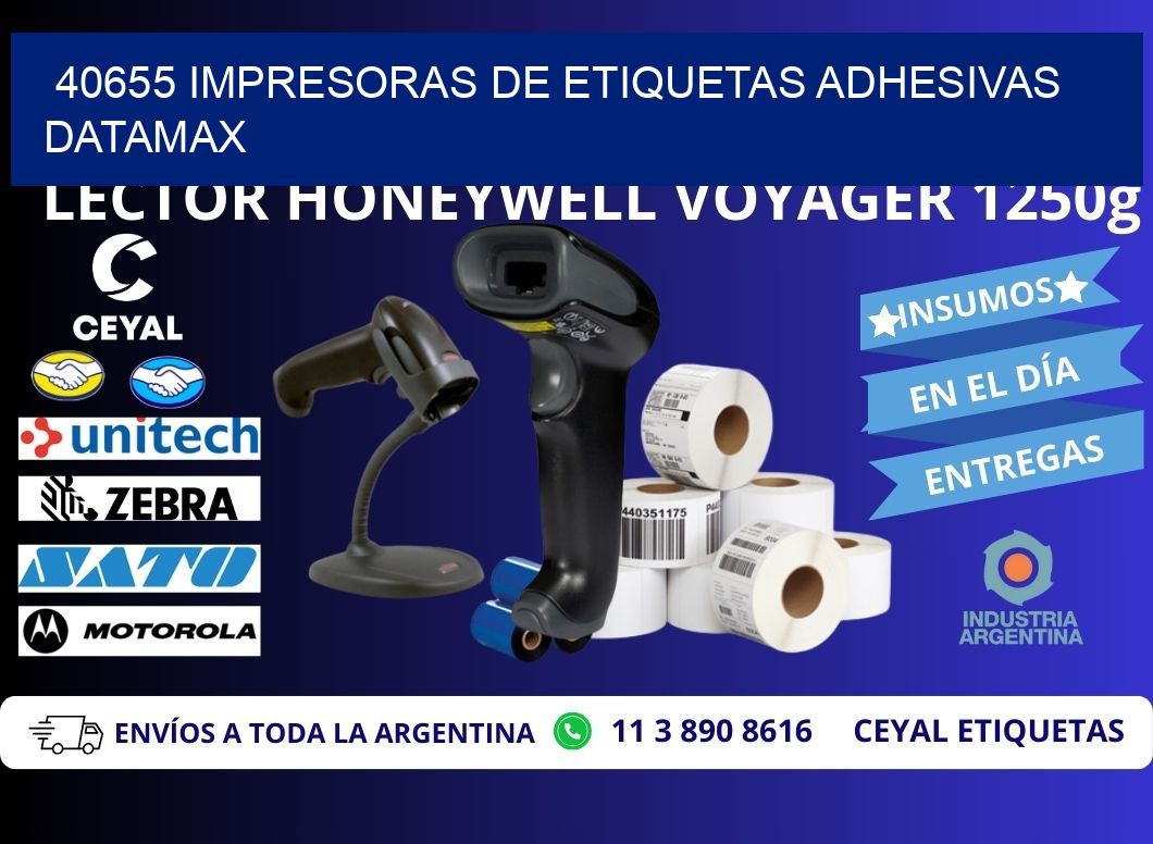 40655 impresoras de etiquetas adhesivas datamax