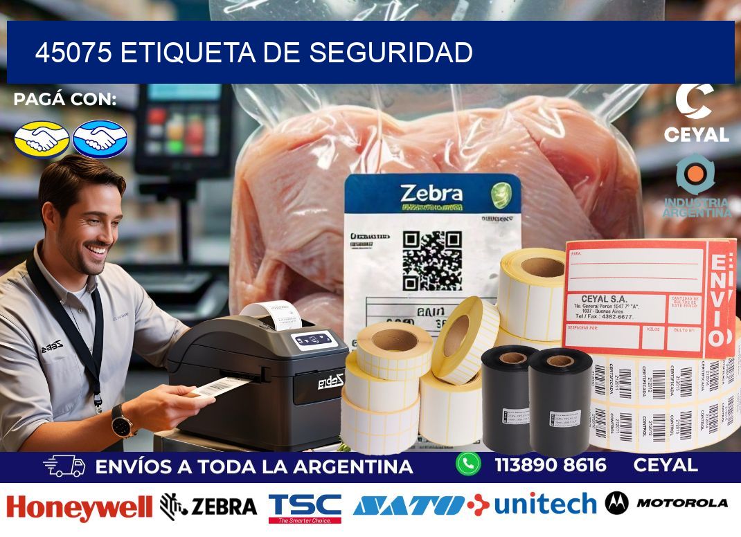 45075 Etiqueta de seguridad