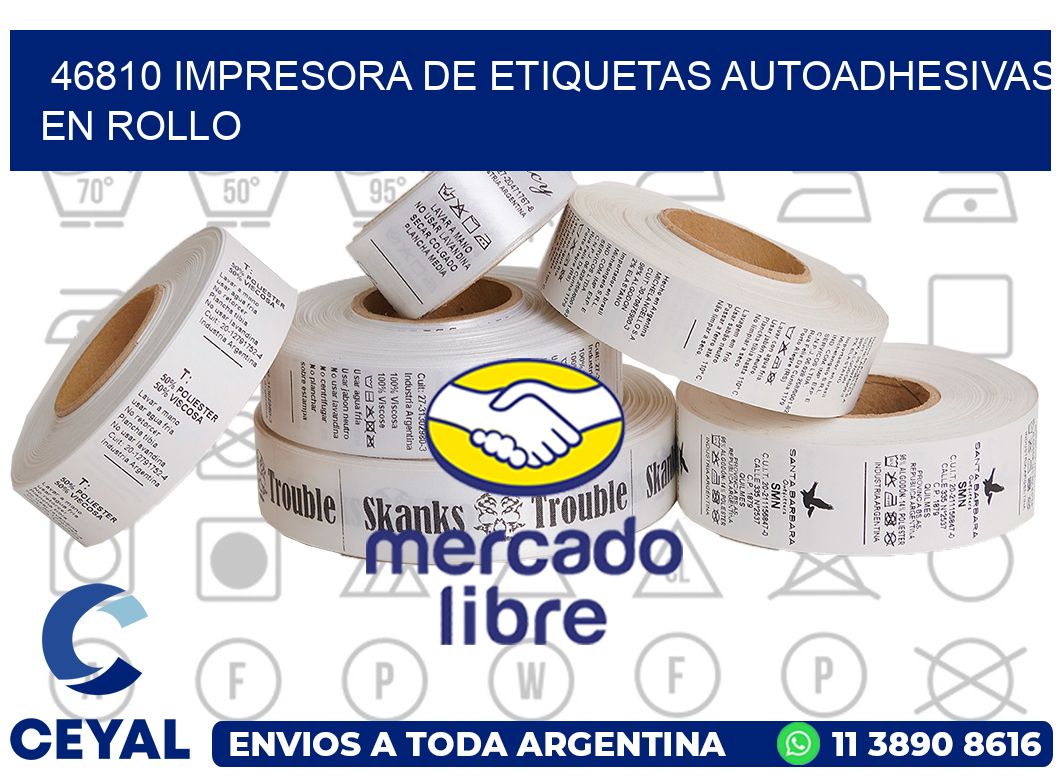 46810 impresora de etiquetas autoadhesivas en rollo