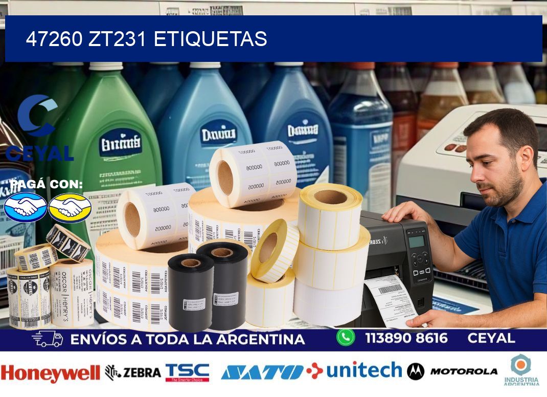 47260 ZT231 etiquetas