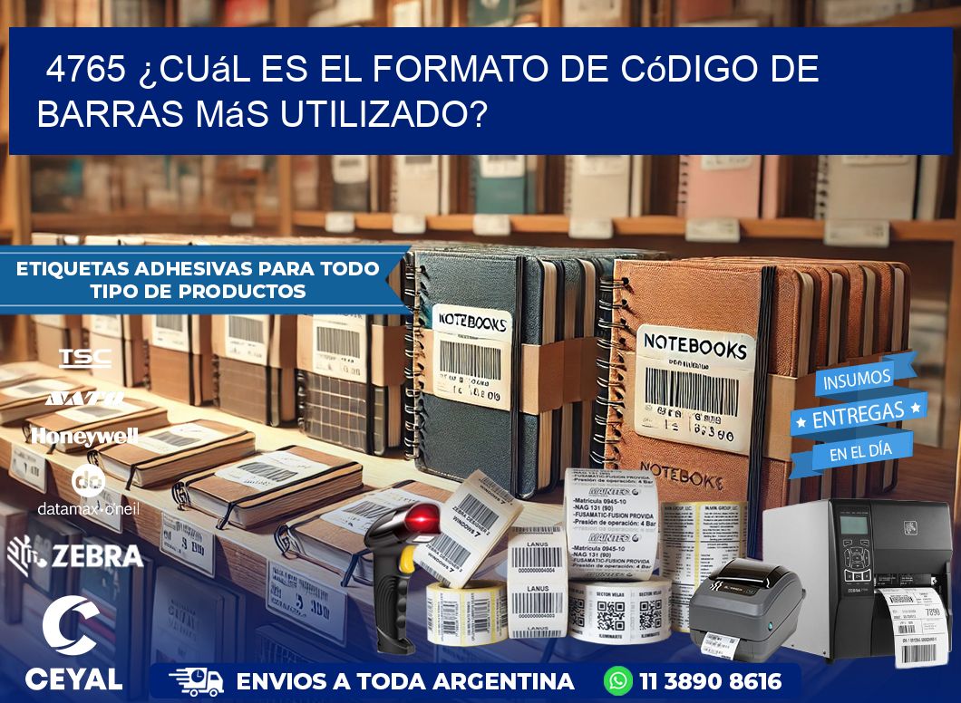 4765 ¿Cuál es el formato de código de barras más utilizado?