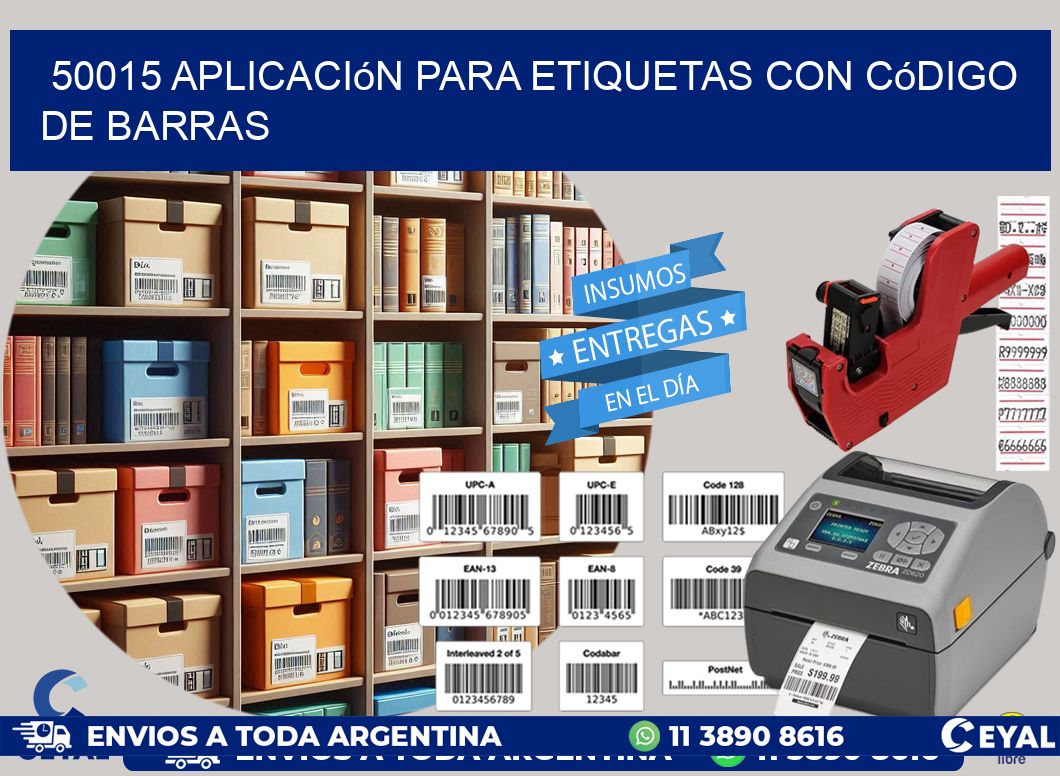 50015 Aplicación para etiquetas con código de barras
