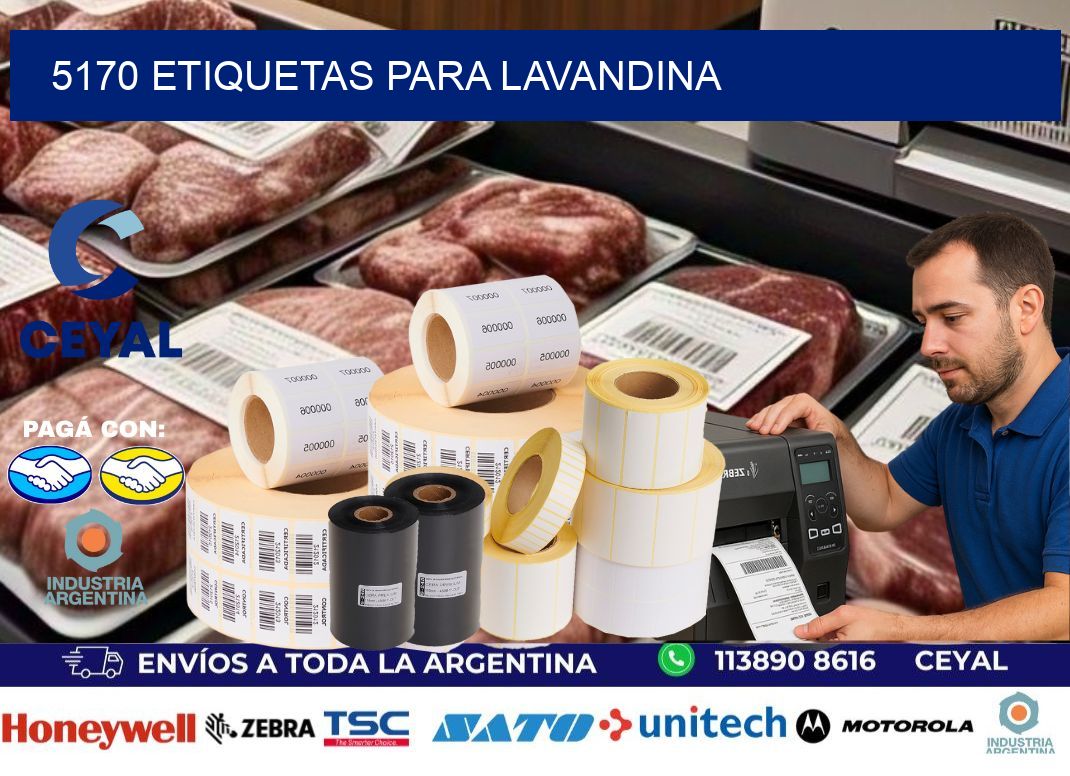 5170 Etiquetas para lavandina