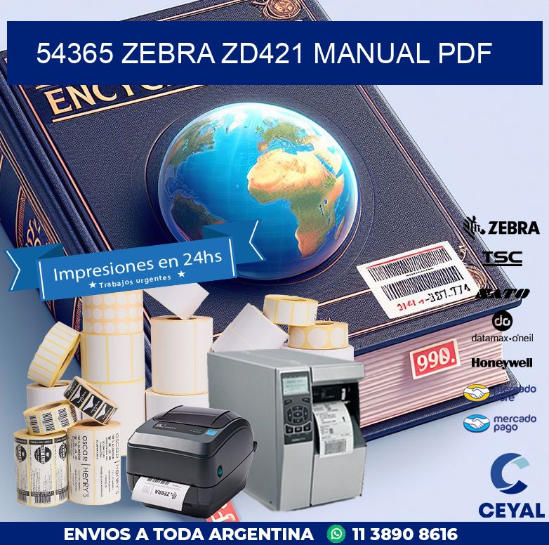 54365 Zebra ZD421 manual PDF