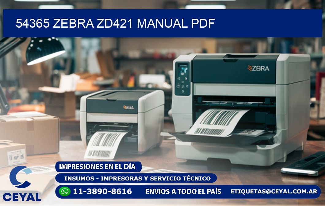 54365 Zebra ZD421 manual PDF