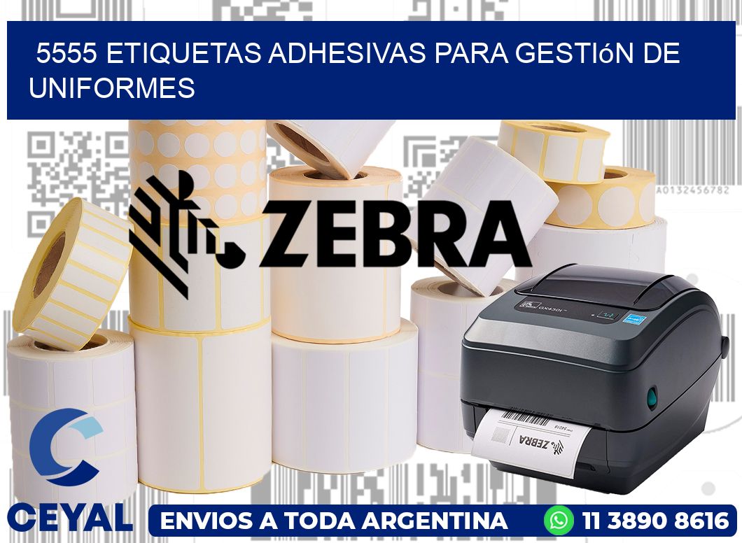 5555 Etiquetas adhesivas para gestión de uniformes