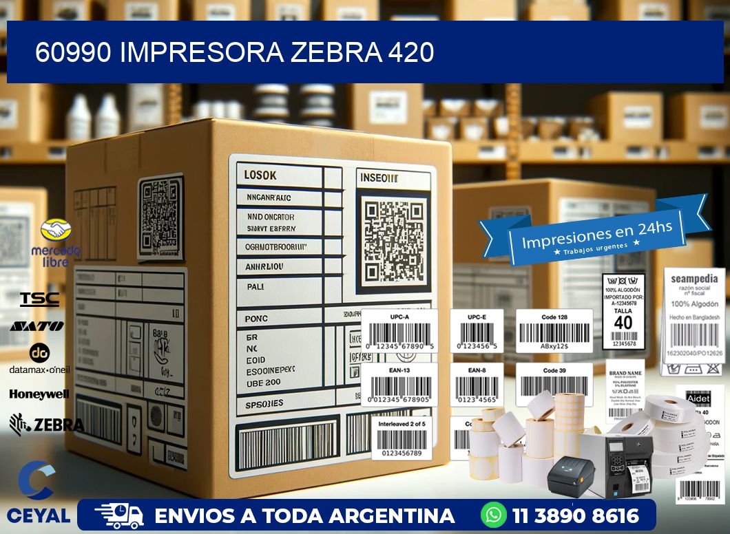60990 impresora zebra 420