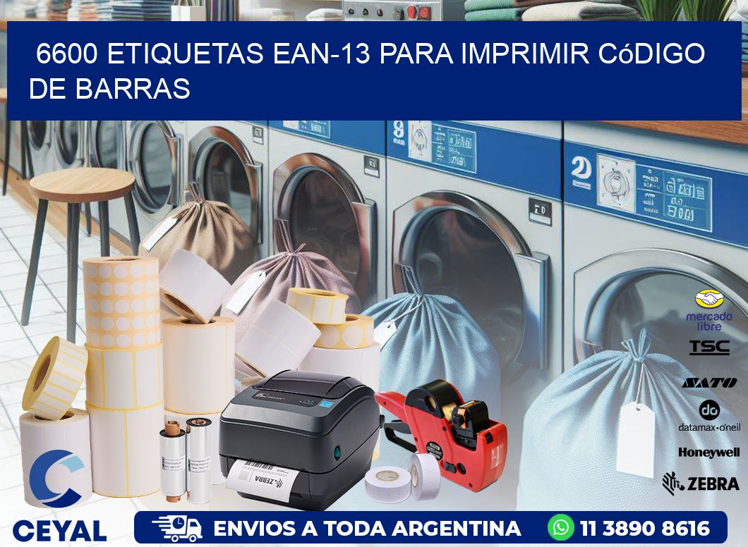 6600 etiquetas ean-13 para imprimir código  de barras