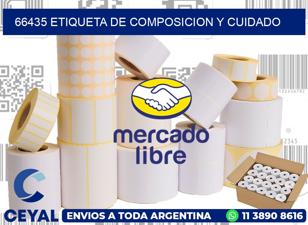 66435 etiqueta de composicion y cuidado
