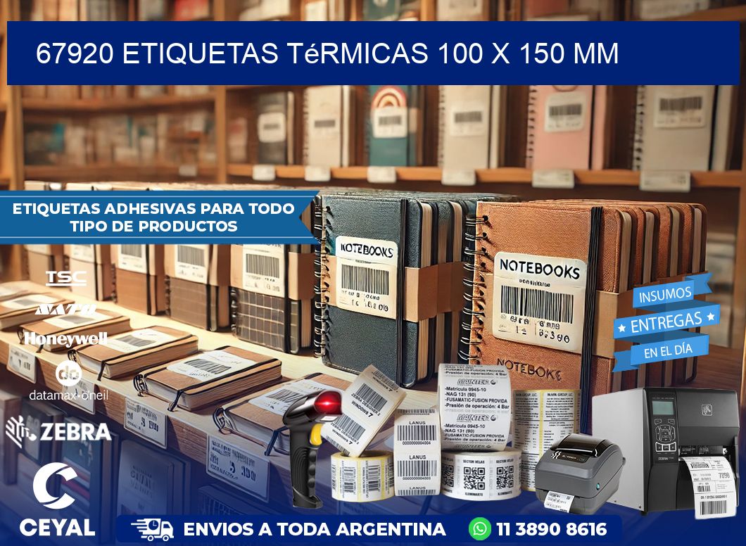 67920 Etiquetas Térmicas 100 X 150 Mm