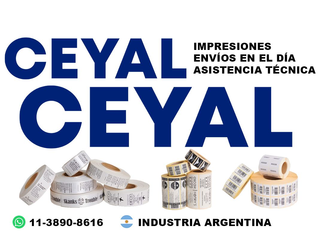 7400 Etiquetas con logo impreso