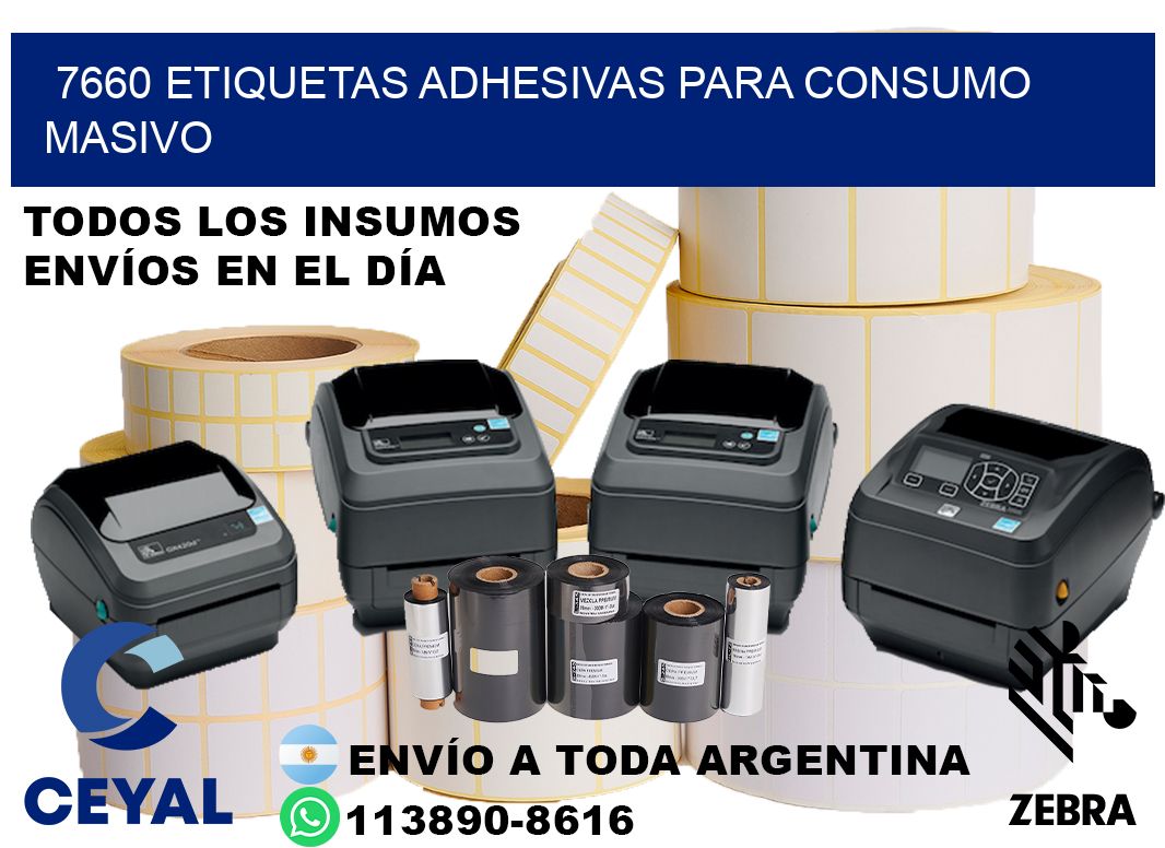7660 Etiquetas adhesivas para consumo masivo