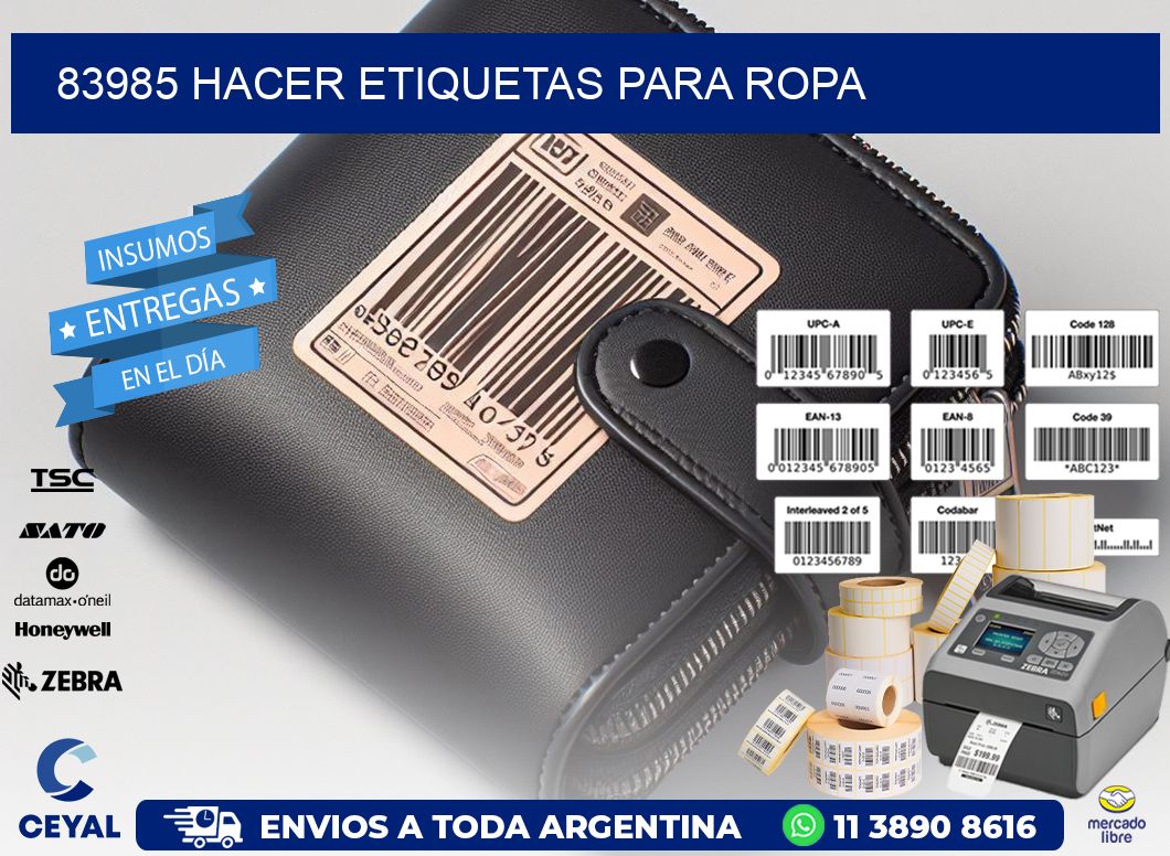 83985 Hacer etiquetas para ropa