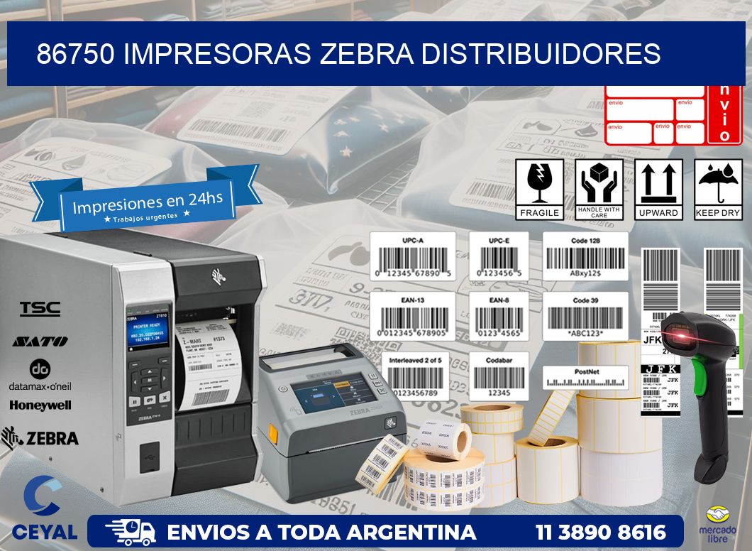 86750 impresoras Zebra distribuidores