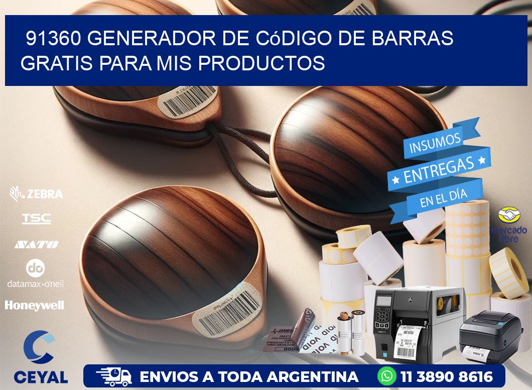 91360 Generador de código de barras gratis para mis productos